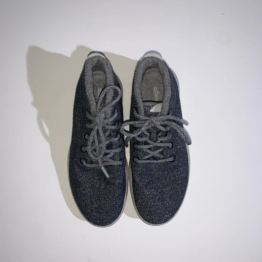 Allbirds Wool Runner-Up Mizzle Shoes Mens Size 9 Gray High Top Lace Up Sneakers